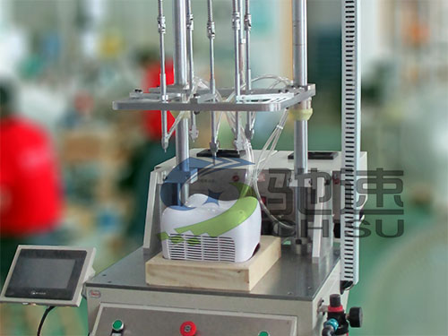 加湿机自动打螺丝机的应用-5轴固定式