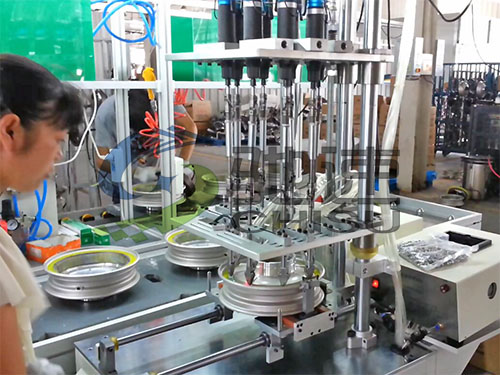 电动车轮毂自动锁螺丝机-8轴固定式