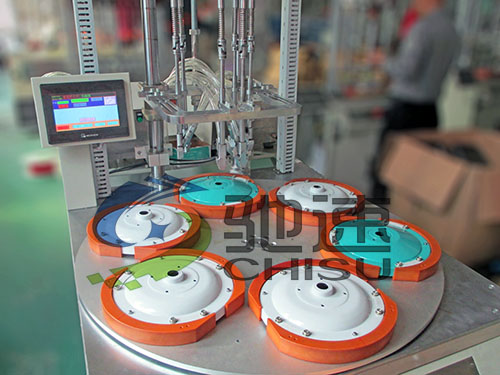 吊扇电机6轴锁螺丝机-转台式